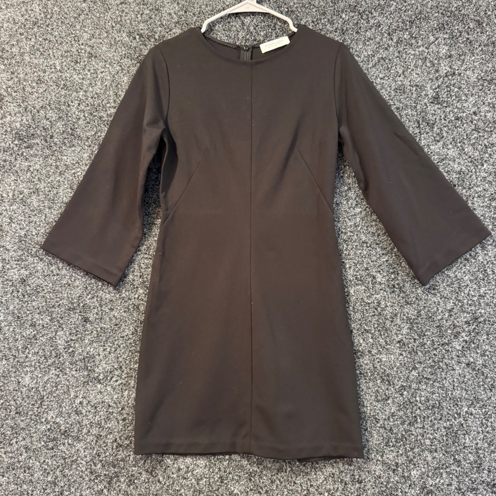 EVERLANE Black Bell Sleeve Sheath Dress Size‎ 2